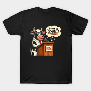 Cow Lover Retro Funny Quotes T-Shirt